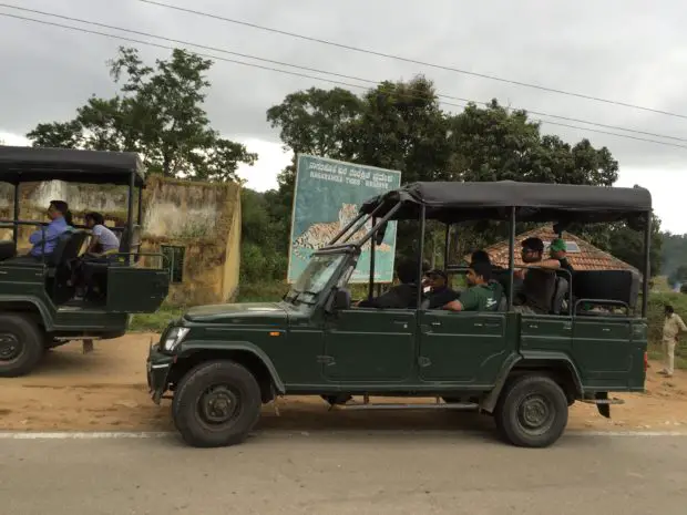 Safari Jeep in Nagarhole National Park, India
