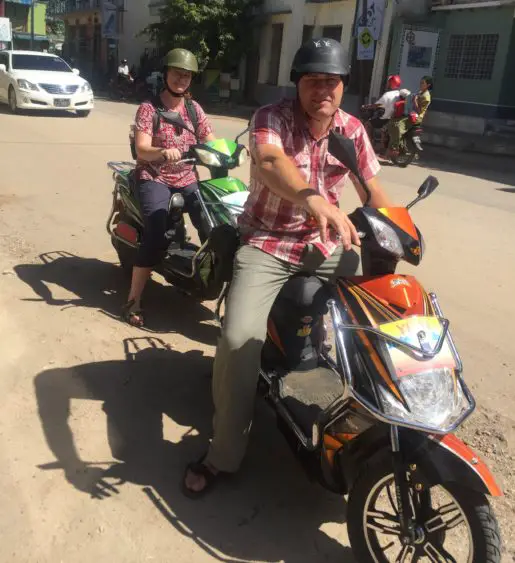 E-bikes in Bagan