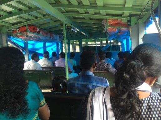 Allepey local ferry on Kerala backwaters