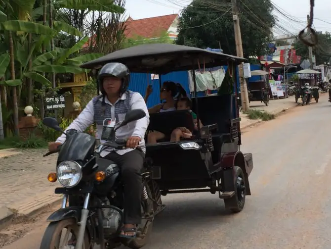 Tuk tuk in Siem Reap, Cambodia