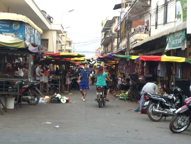 Central Market in Kratie, Cambodia