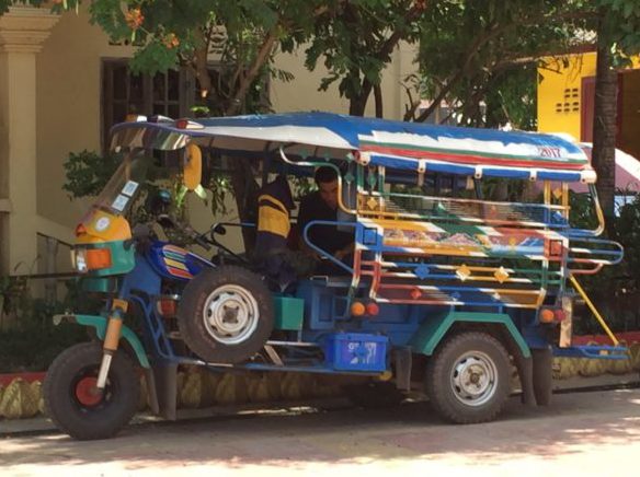 Songthaew tuk tuk Vientiane Laos