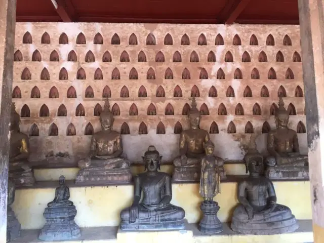 Wat Si Saket in Vientiane, Laos. Thousands of Buddhas