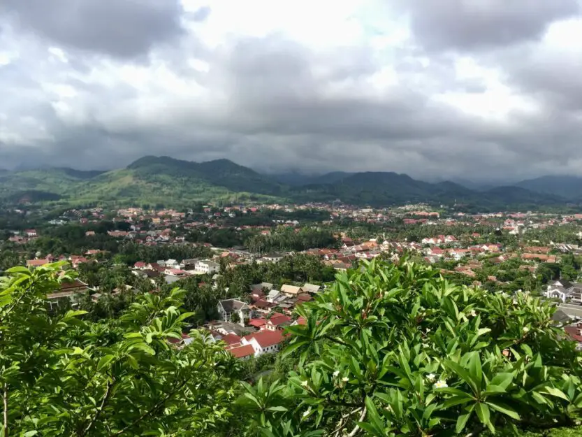View from Mount Pou Si in Luang Prabang, Laos