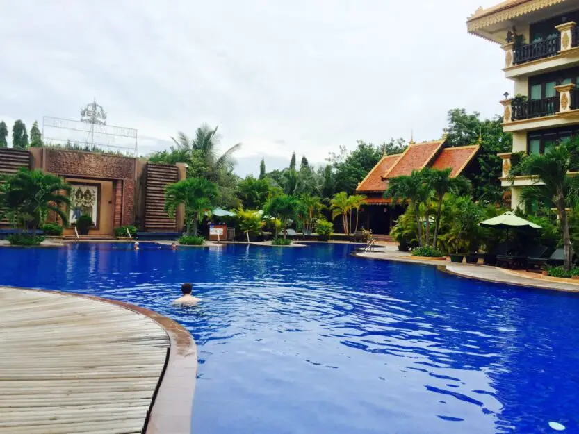 Angkor Era Hotel Swimming Pool in Siem Reap, Cambodia