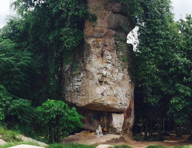 Shrine at Peung Tanon Standing Stones, Siem Reap, Cambodia