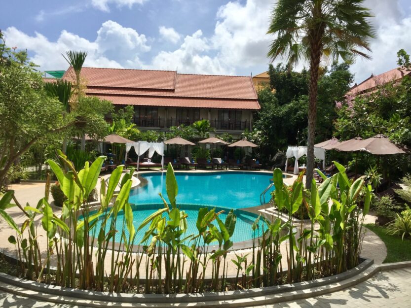 Spring Palace Boutique Hotel Swimming Pool in Siem Reap, Cambodia