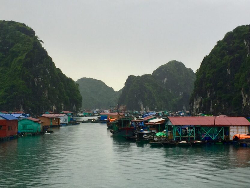 Cai Beo Floating Fishing Village in Lan Ha Bay, Vietnam