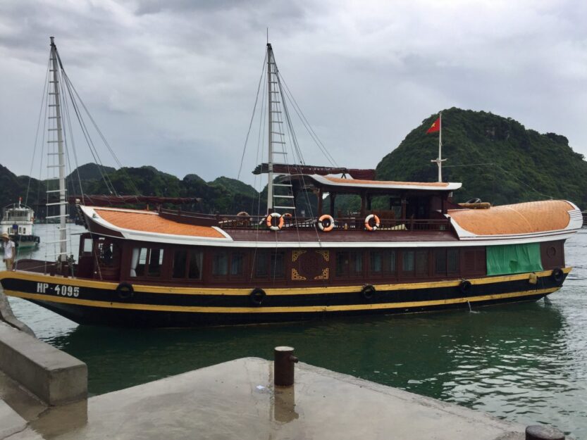 Dai Doung Cat Ba Ventures Traditional Vietnamese Junk in Ben Beo Port, Cat Ba Island Vietnam