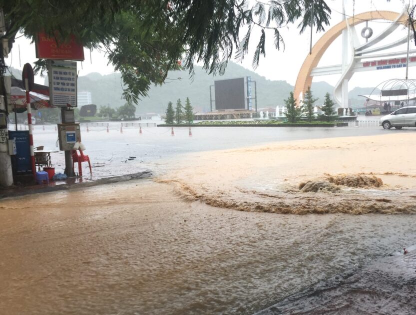 Flooded Road on Cat Ba Island , Vietnam