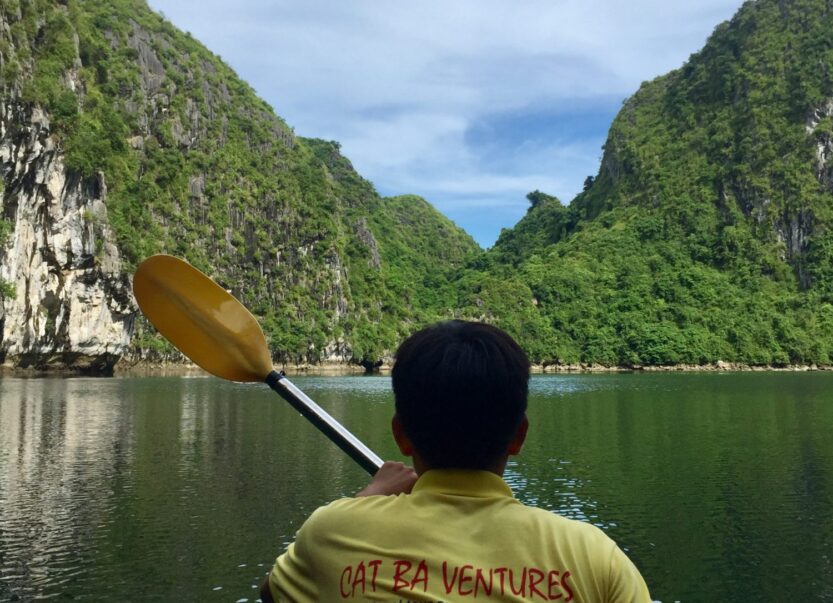 Kayaking through Caves and Lagoons in Ha Long Bay, Vietnam