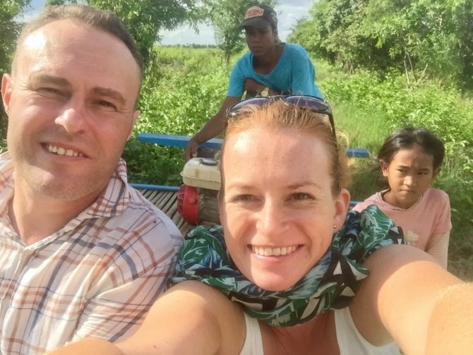 Bamboo Train Ride in Battambang, Cambodia