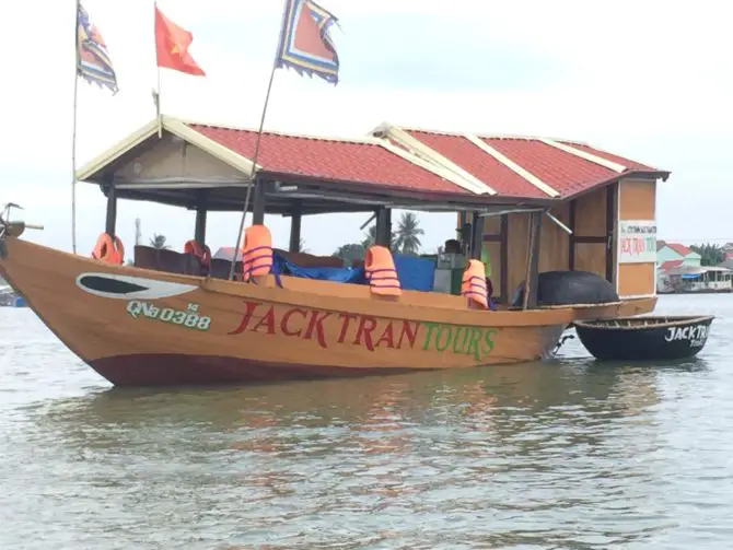 The Jack Tran Tours Boat in Hoi An, Vietnam