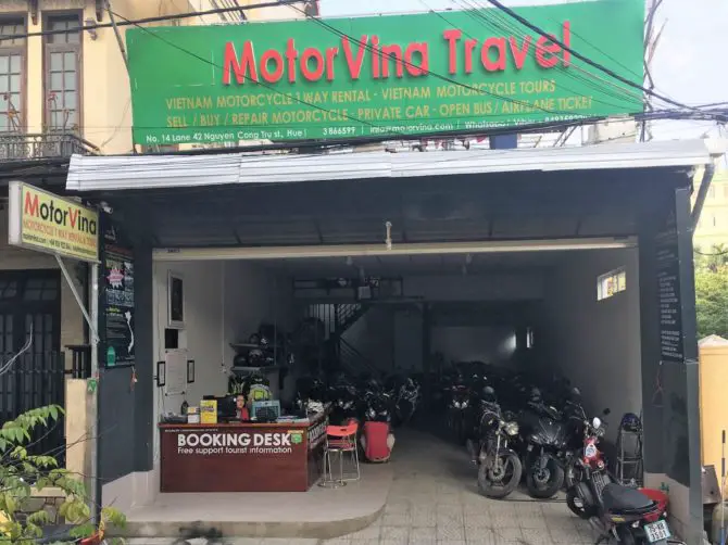 MotorVina Travel in Hue, Vietnam