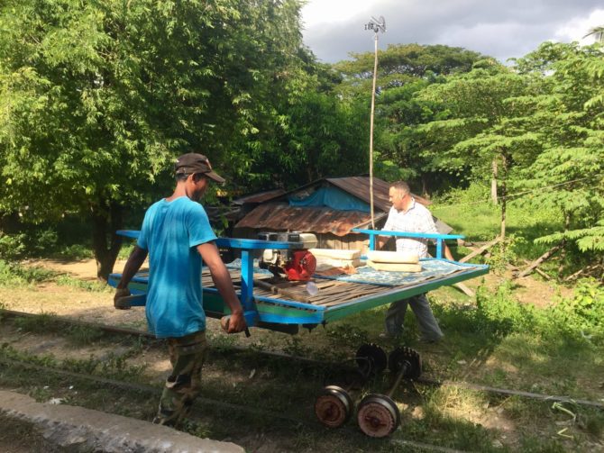 Nori Bamboo Train in Battambang, Cambodia