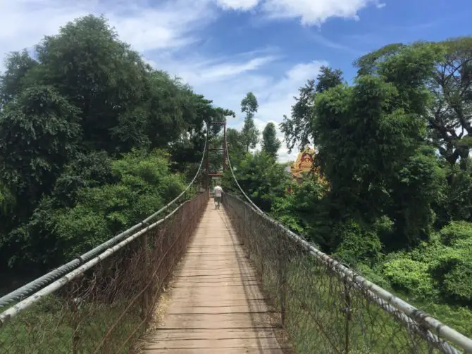 Suspension Bridge near Battambang, Cambodia