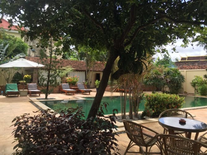 Swimming Pool at La Villa in Battambang, Cambodia