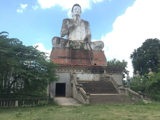 Wat Ek Prom Buddha Statue near Battambang, Cambodia