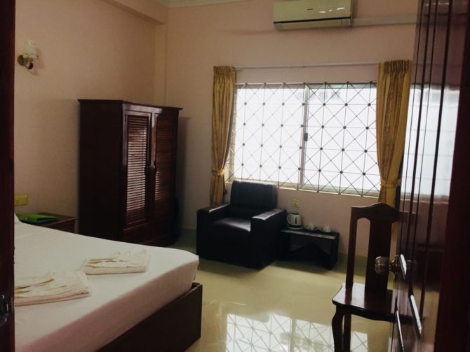 Superior room at Kampot Riverside Hotel in Kampot, Cambodia