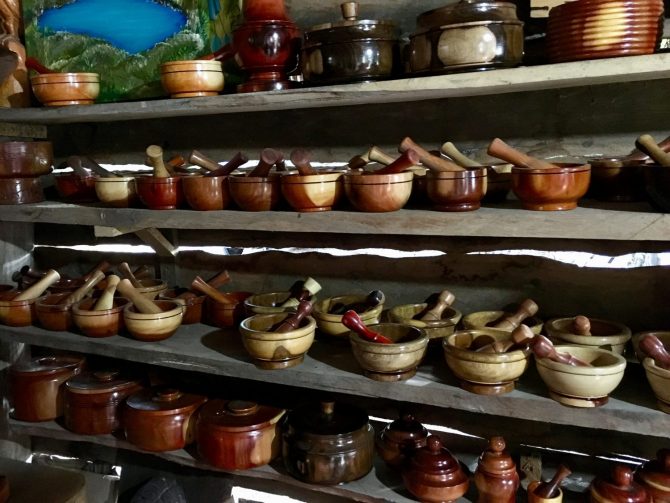 Wood Carving Shop in Wood Carvers Compound in Mexico