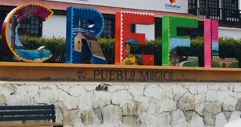 Creel Sign in Copper Canyon, Mexico