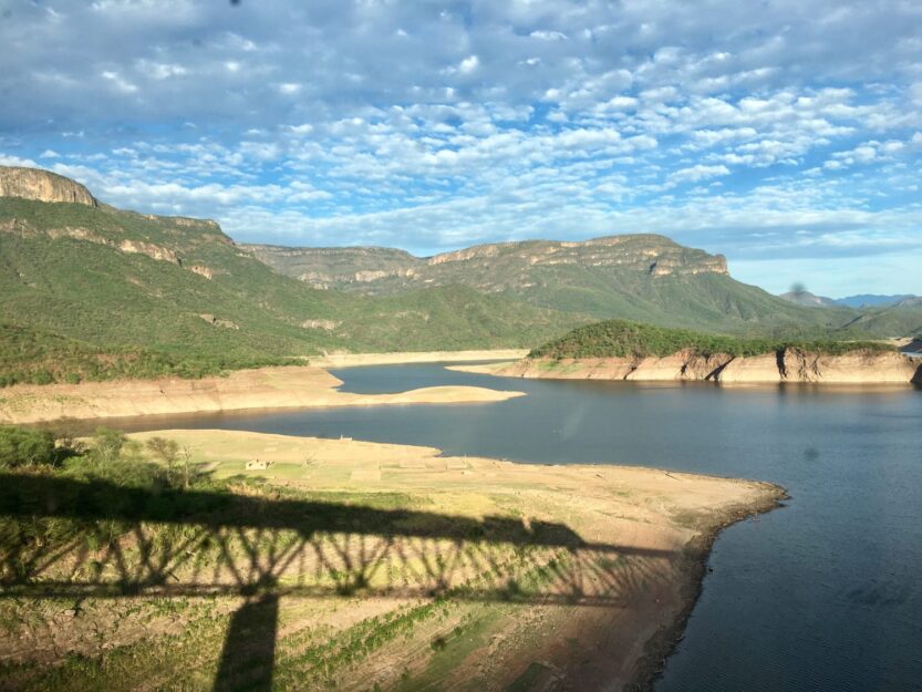 View of Lake from Chinipas Bridge in Copper canyon, Mexico