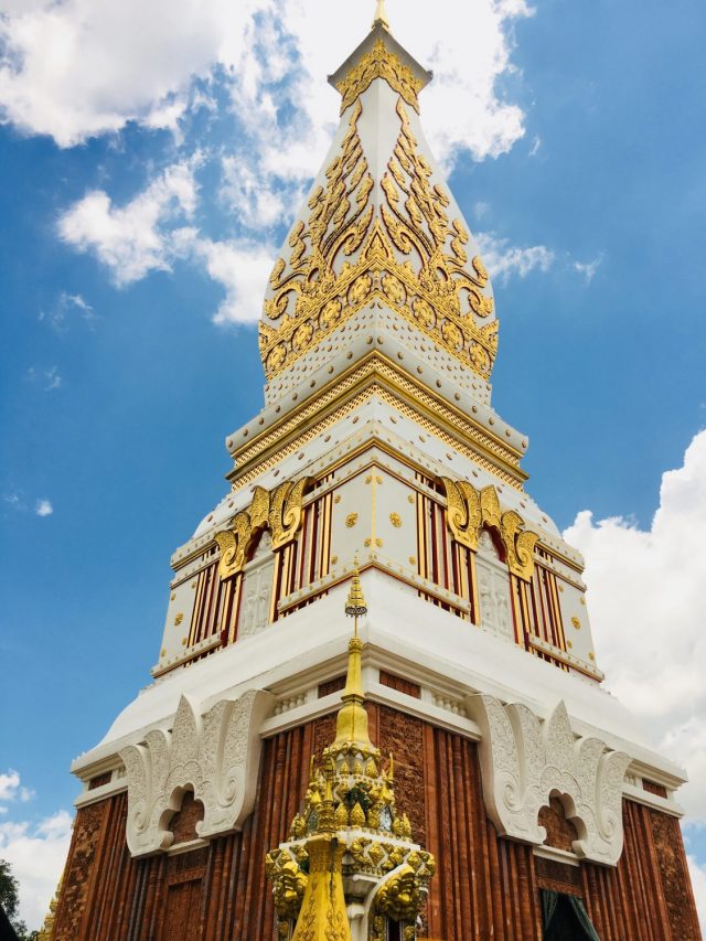 Chedi at Wat Phra That Phanom in Thailand