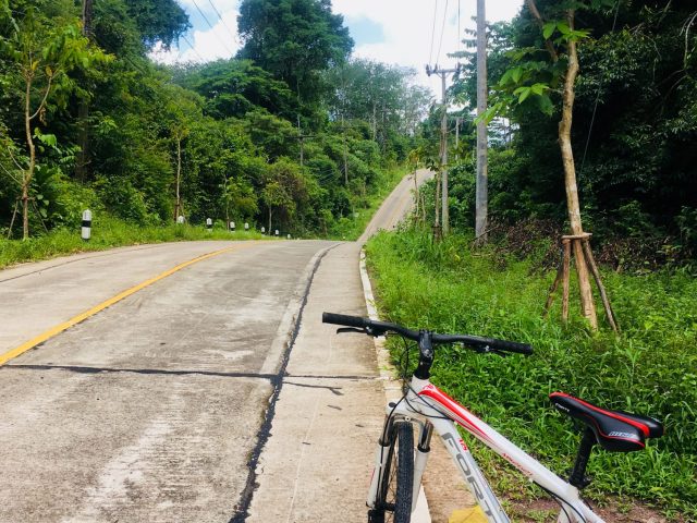 Cycling on Koh Kood Island in Thailand