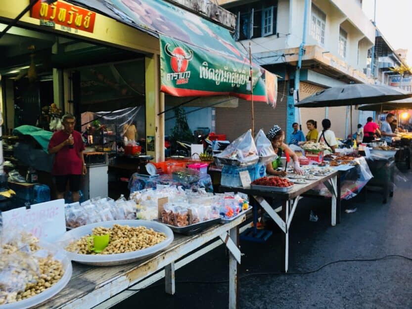 Walking Street Night Market in Nakhon Phanom, Thailand