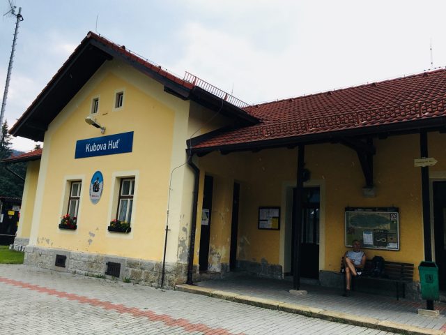 Kubovna Hut Railway Station in Sumava National Park