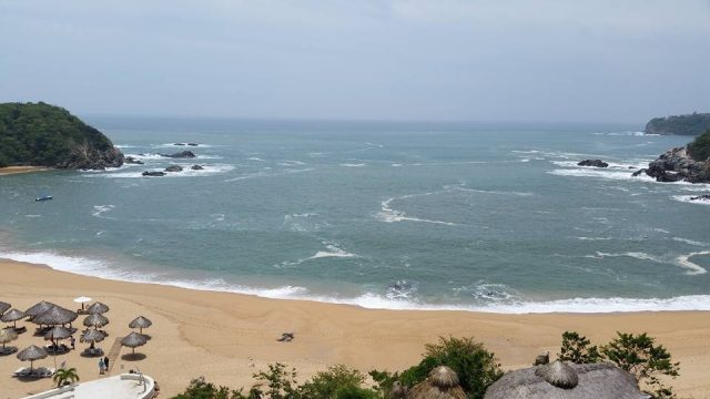 Secluded Beach in Oaxaca, Mexico