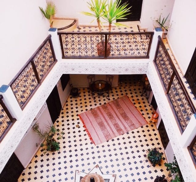 Riad Interior in Marrkech, Morocco