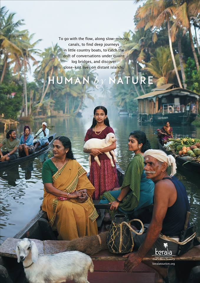 Human By Nature Campaign Poster Alleppey Backwaters