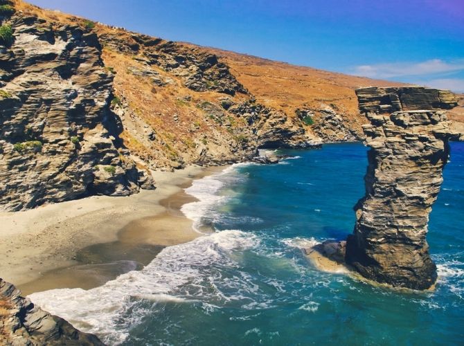 Andros, Cyclades Islands in Greece Andros, Cyclades Islands in Greece