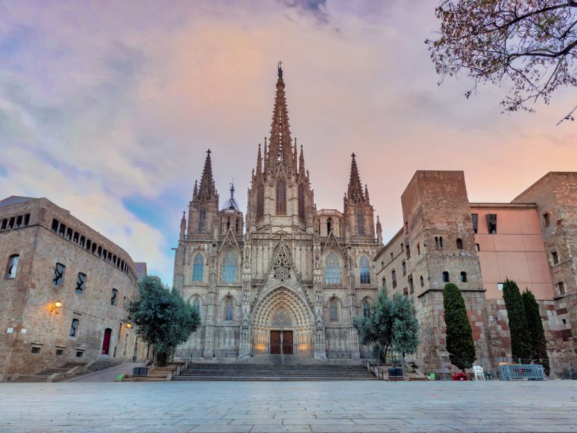 View of Barcelona Gothic Quarter