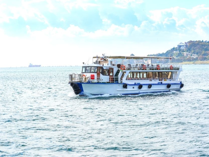 Ferry crossing the Bosphorus Strait in Istanbul
