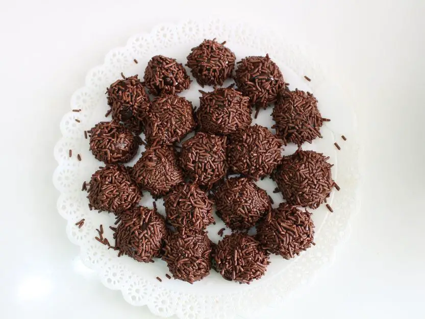 Brigadeiros - chocolate truffles in Brazil