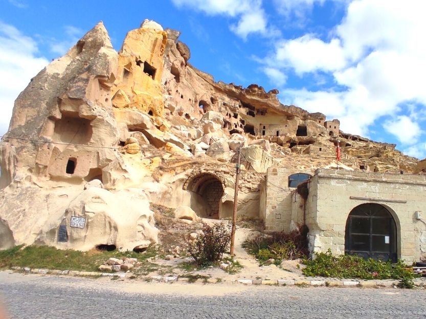 Cavusin Castle in Cavusin Village