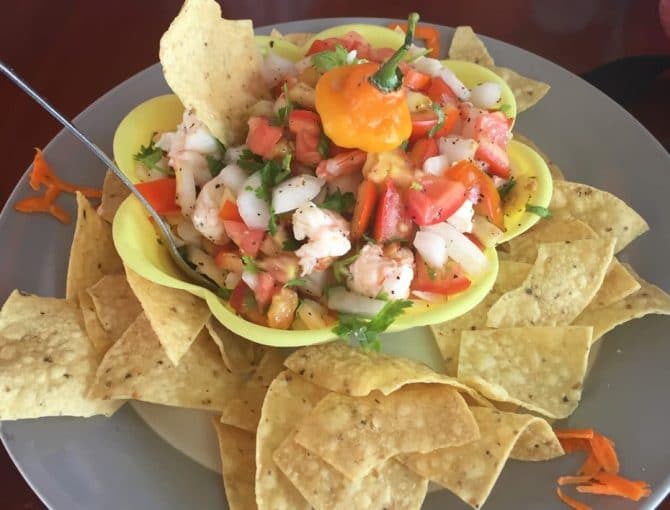 Ceviche on Caye Caulker