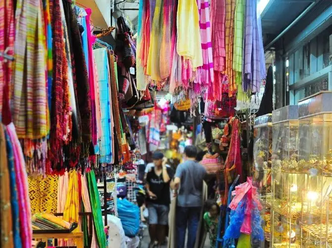 Colourful Chatuchak market in Bangkok, Thailand