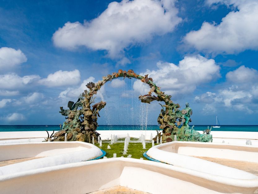 Cozumel Fountain Statue