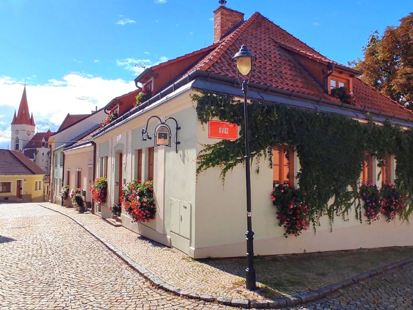 Exploring the colourful cobbled streets of Znojmo city