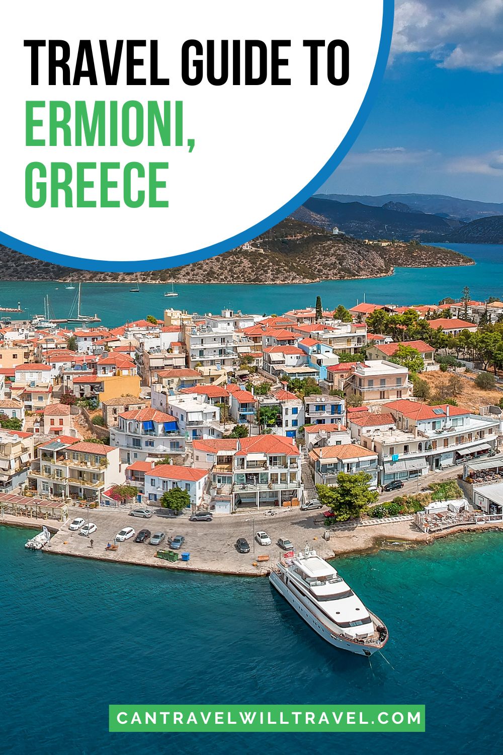 Travel Guide to Ermioni in Greece Pin