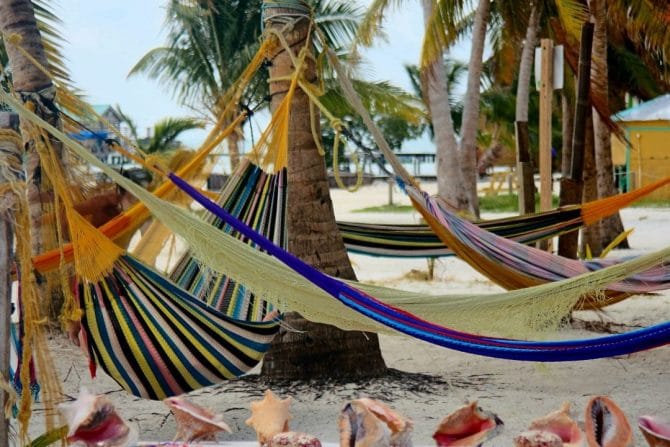 Hammocks on Caye Caulker