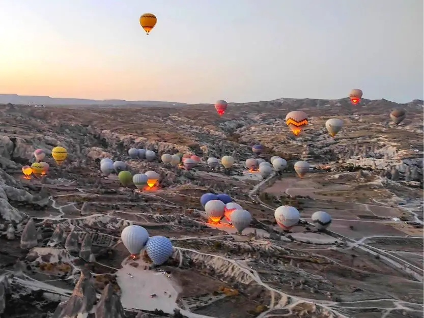 Hot Air Balloons over Cappadocia at Sunrise