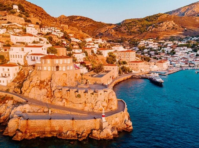 Hydra, Argo-Saronic Islands in Greece Hydra in the Argo-Saronic Islands Greece.