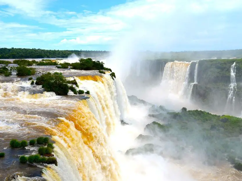Iguazu falls in Brazil