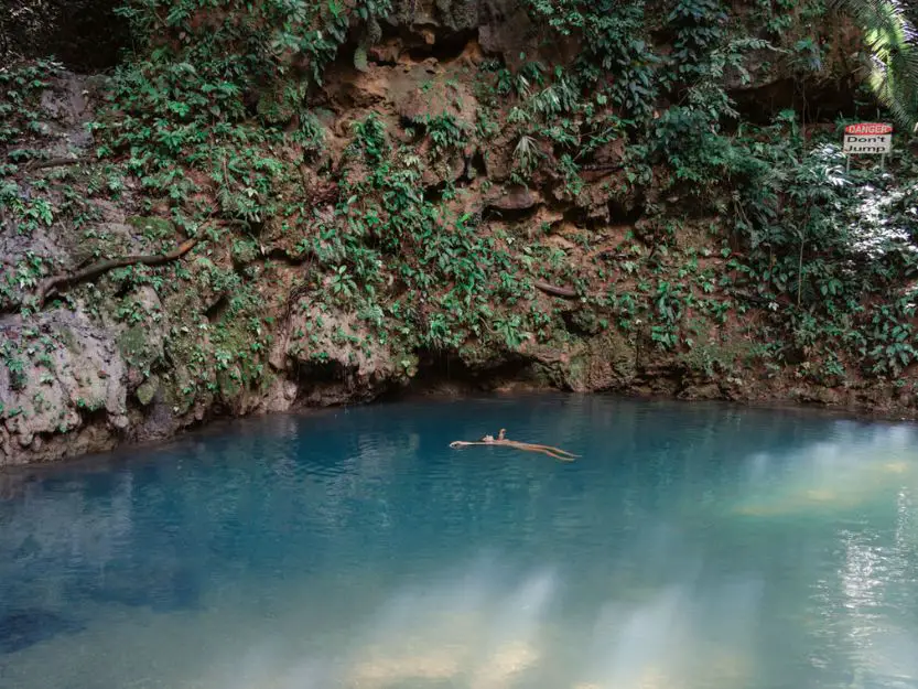 Inland Blue Hole at St. Hermans Blue Hole National Park