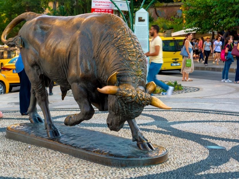 Kadikoy Bull Statue in Istanbul