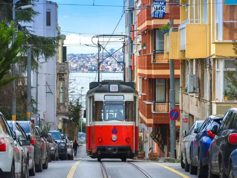 Kadikoy-Moda tram in Istanbul